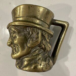 VTG England  Toby Brass Mini Shot Glass Mug Collection